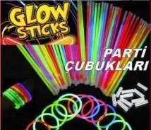 Glow Sticks fosforlu krlan aydnlatma ubuu kutuda 100 adettir